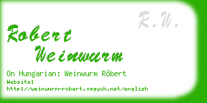 robert weinwurm business card